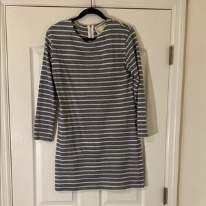 Sail to Sable | Blue and White Striped Dress | Small